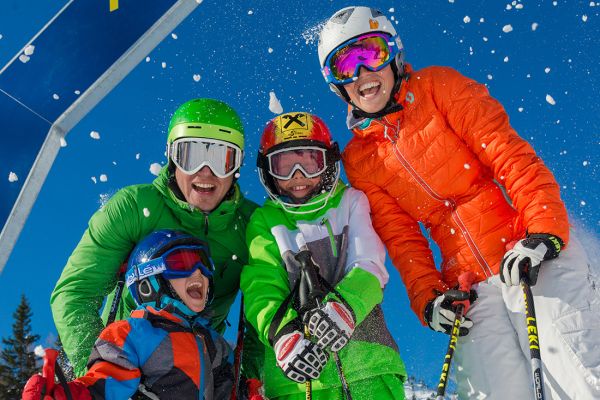 Skiing with the family is just great fun