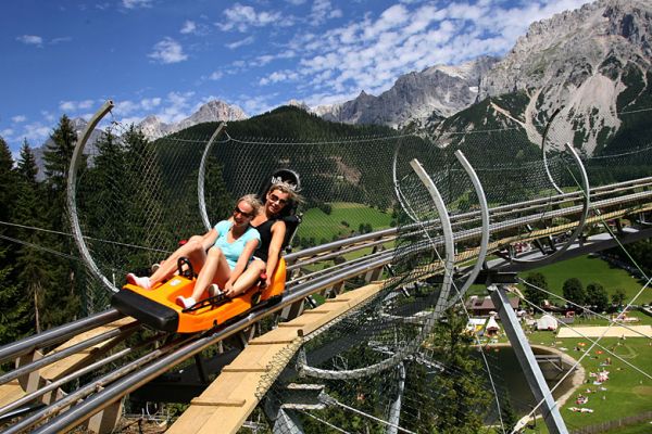 Summer toboggan run in Ramsau am Dachstein